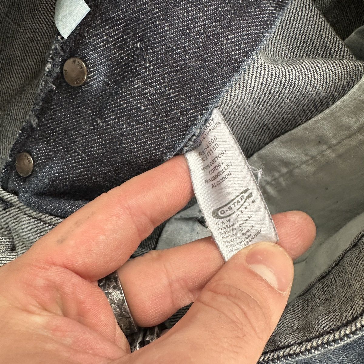 G-Star × Vintage Vintage G-Star Raw Dart RT Cargo Baggy Fit Knee Denim Size US 34 / EU 50 - 7 Thumbnail