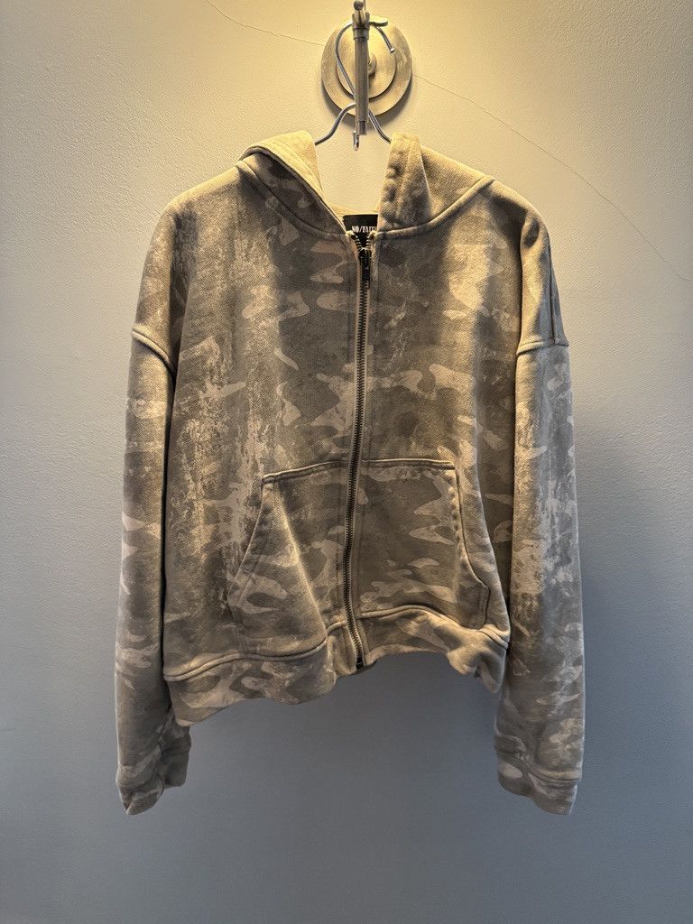 NO/FAITH STUDIOS ジップフーディー　サイズ2 SPLIT ZIP JACKET USED LIGHT GREEN – NO/FAITH STUDIOS