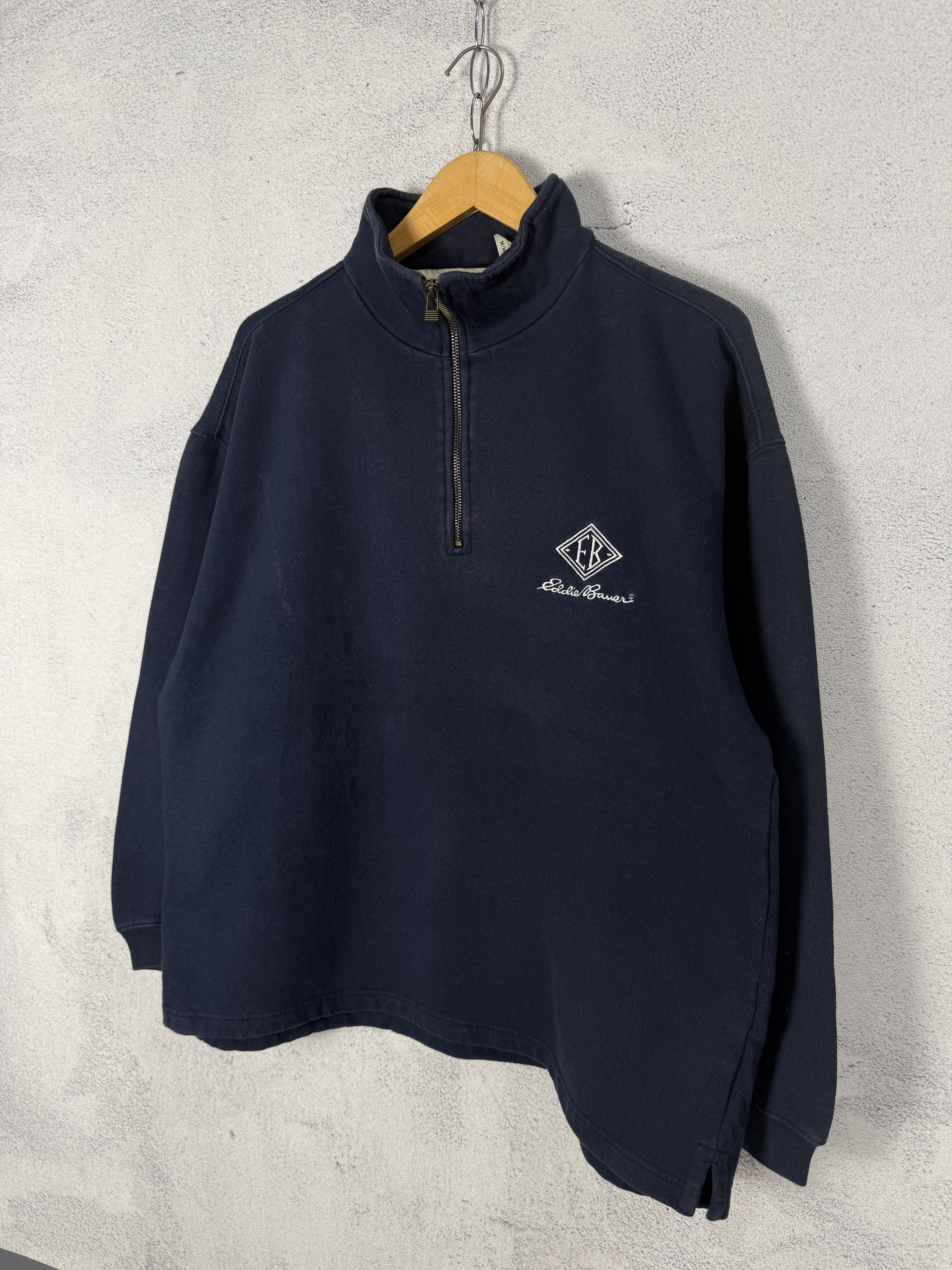 Eddie Bauer Vintage Eddie Bauer Half Zip Sweatshirt Oversized Size US M / EU 48-50 / 2 - 2 Thumbnail