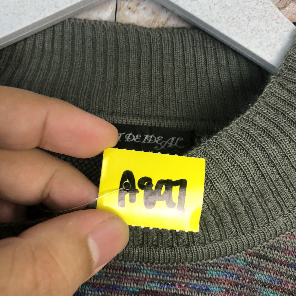Homespun Knitwear × Japanese Brand Pursuit De Ideal Green Knitwear #A897 Size M / US 6-8 / IT 42-44 - 10 Thumbnail