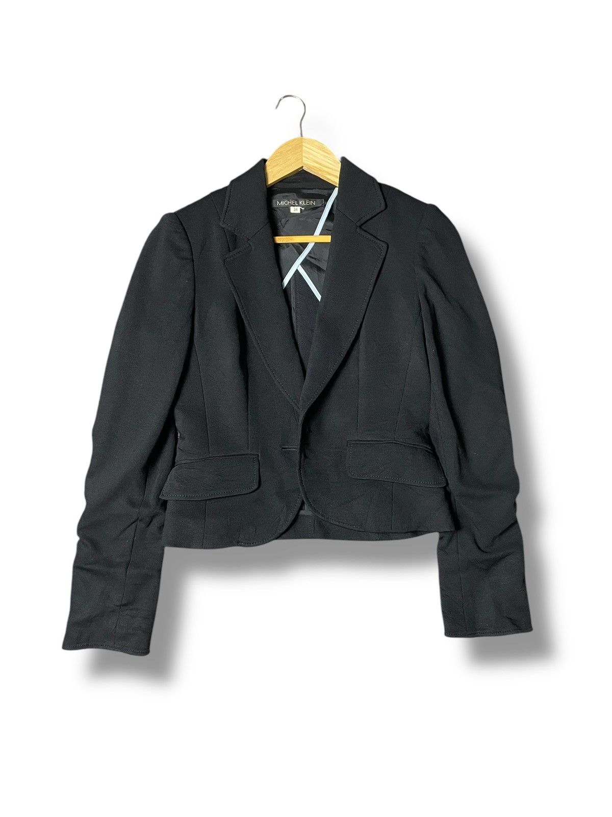 Designer × Michel Klein × Vintage Vintage Michel Klein Brand Crop Blazer (59) Size US XXS / EU 40 - 1 Thumbnail