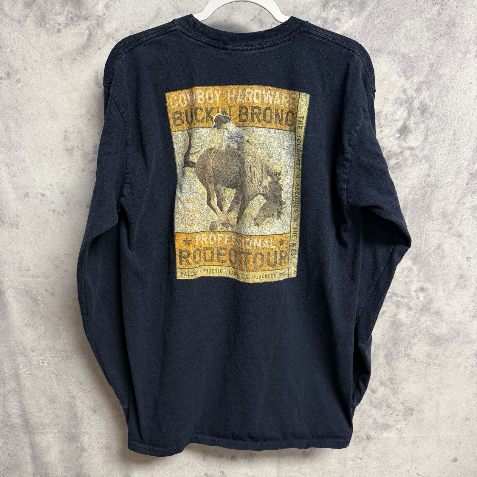 Vintage Cowboy Hardware Rodeo T Shirt Mens Large Long Sleeve Size US L / EU 52-54 / 3 - 1 Thumbnail