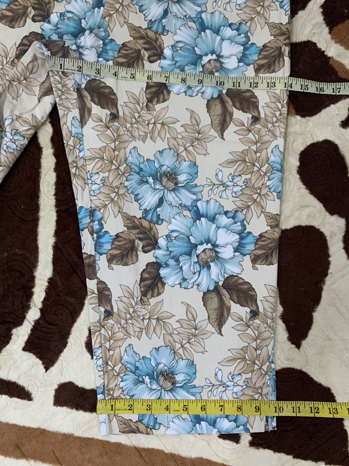 Vintage LAST DROP#Vintage Avenue Cropped Floral Pants Made In USA Size US 36 / EU 52 - 6 Thumbnail