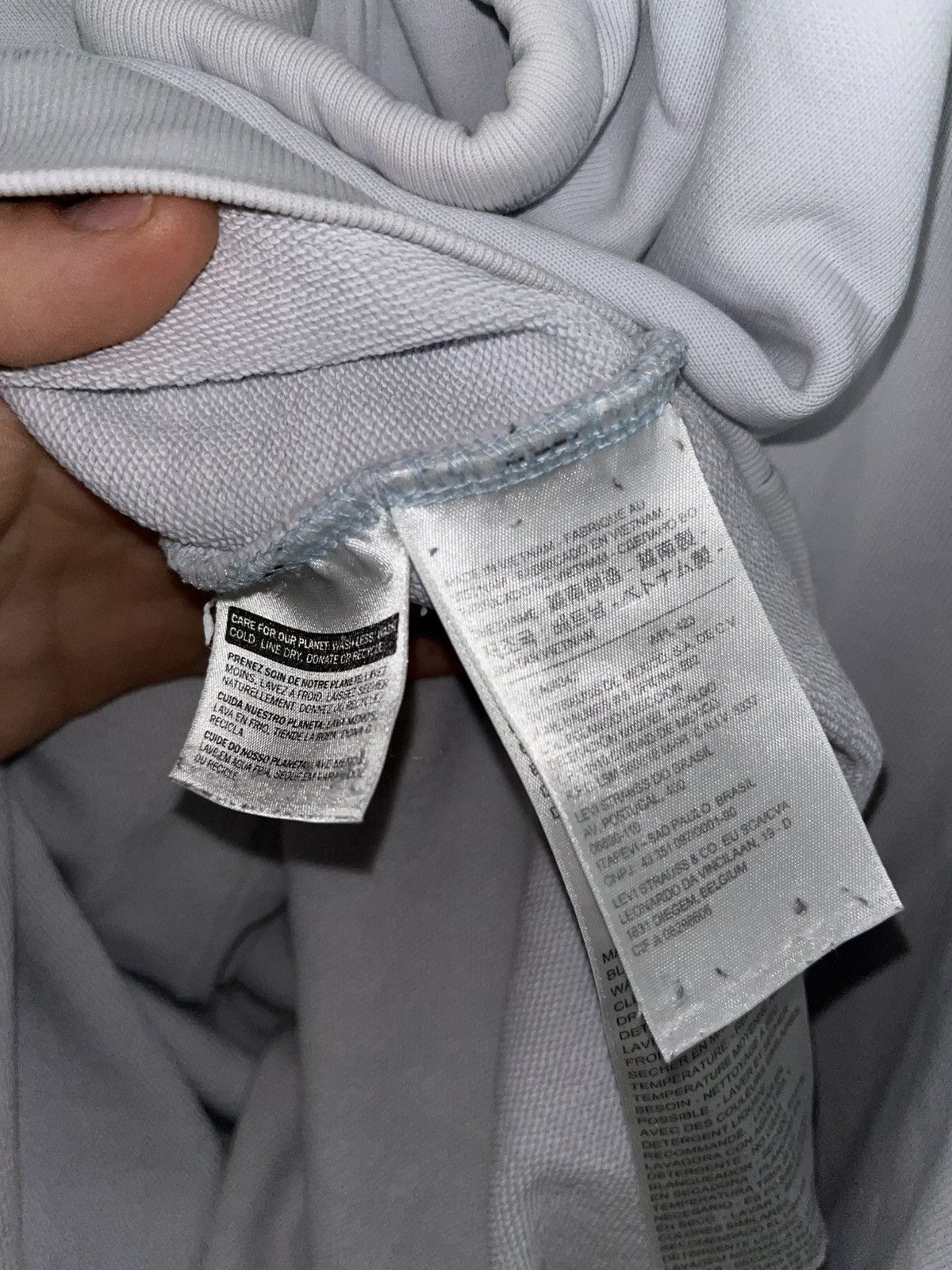 Levi's Levi’s White Small Logo Hoodie Size US M / EU 48-50 / 2 - 4 Thumbnail