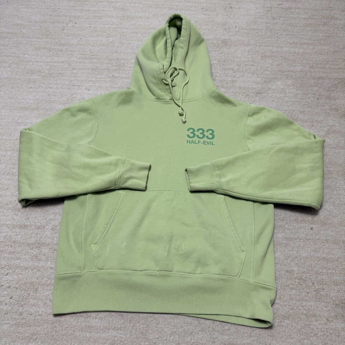 Half Evil Half Evil 333 Hoodie Matcha Green Distressed Heavyweight Size US M / EU 48-50 / 2 - 3 Thumbnail
