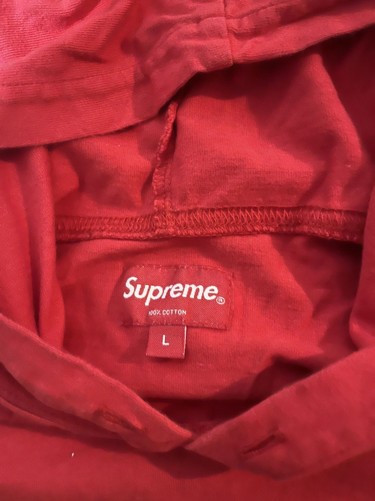 Supreme supreme red world class pullover hoodie Size US L / EU 52-54 / 3 - 4 Thumbnail