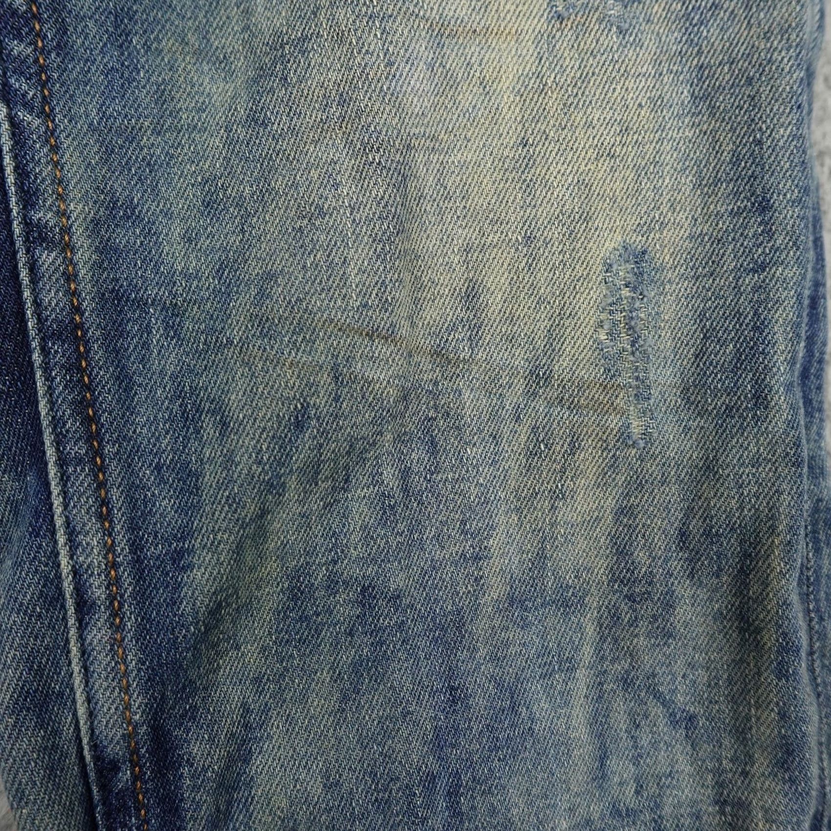 Denime Akoo Jeans Mens 36 Denim Distressed Zipper Pocket 5-Pocket Regular Blue Hip Hop Logo Size US 36 / EU 52 - 7 Thumbnail