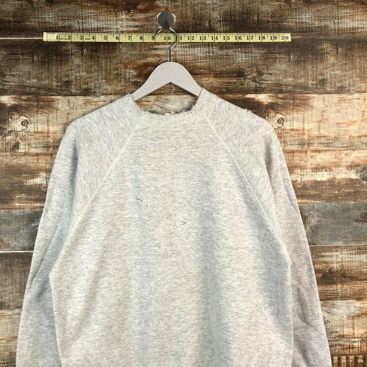 Tultex Tultex vintage ripped plain Sweatshirt #A2499 Size US M / EU 48-50 / 2 - 2 Thumbnail