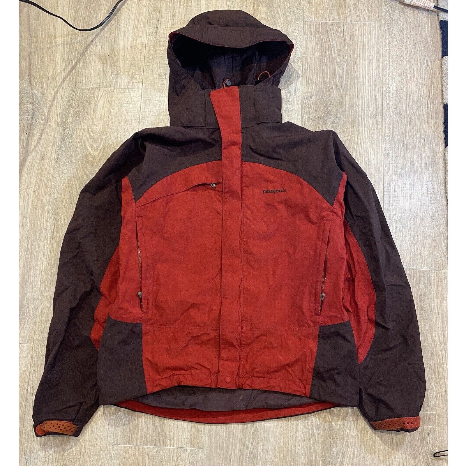 Image of Vintage Patagonia Goretex Xcr Red Black Jacket Windbreaker S, Men's (Size Small)