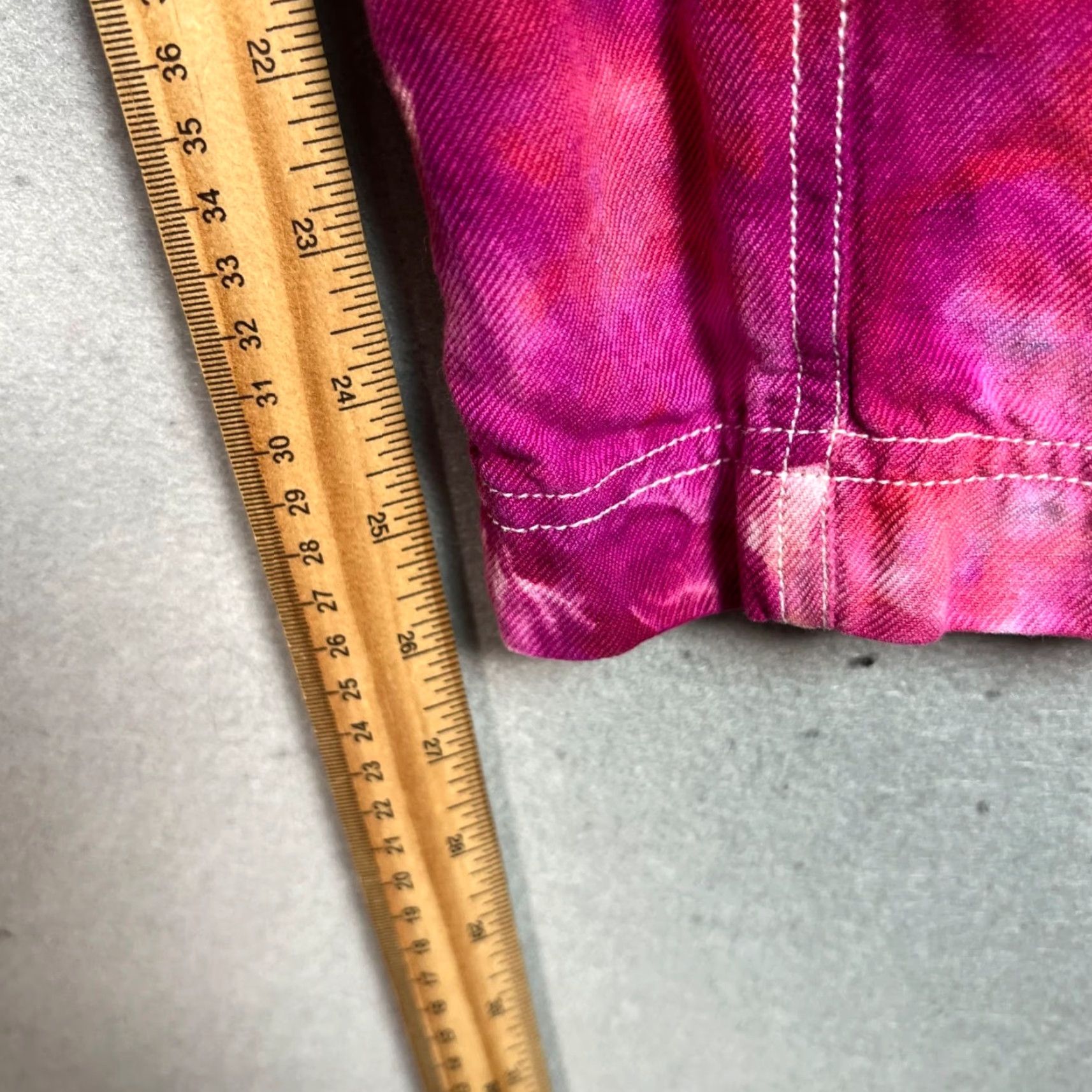Apiece Apart Apiece Apart Pink Tie Dye Pants Womens Casual Straight-Leg Size 10 Cotton Size 32" / US 10 / IT 46 - 6 Thumbnail