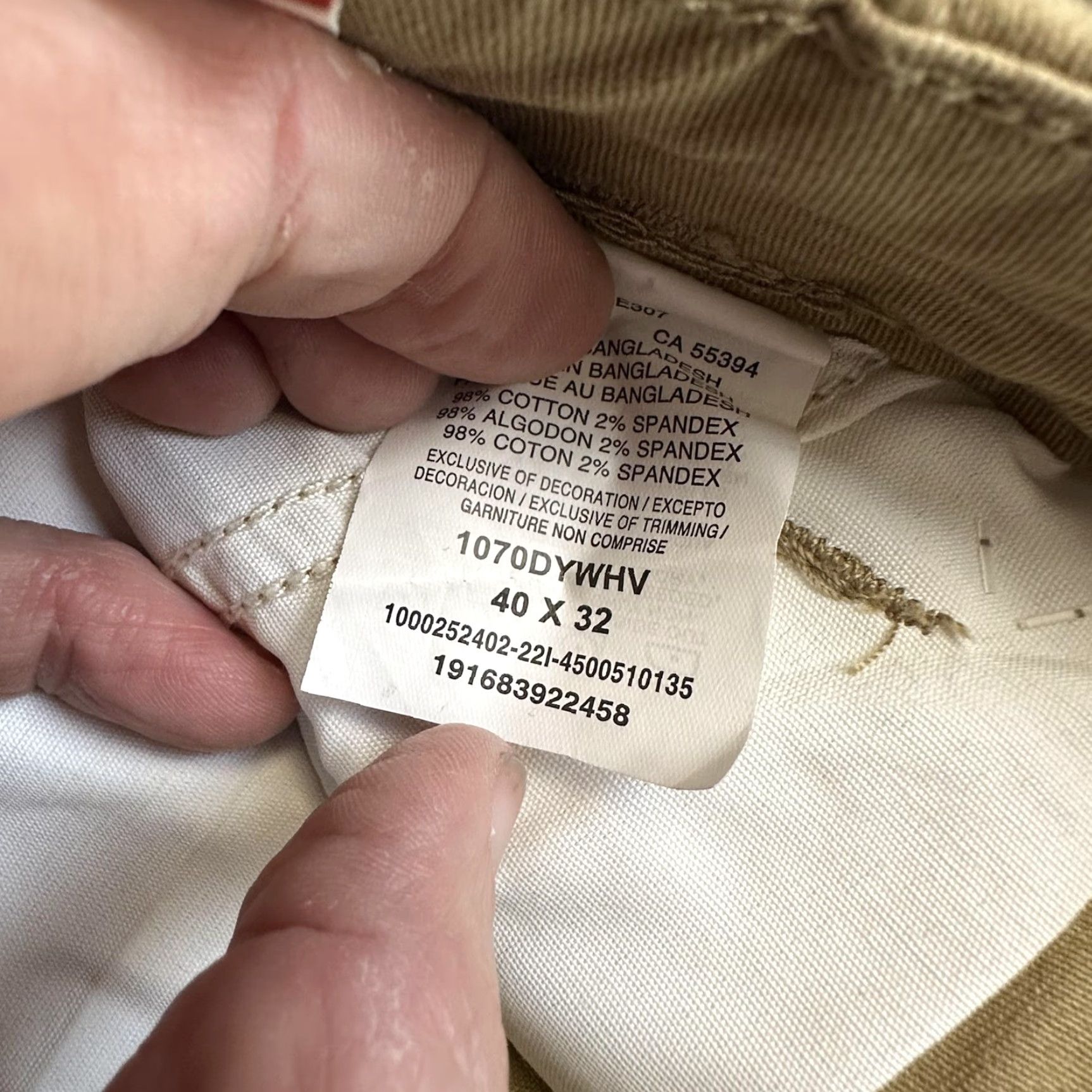 Wrangler Wrangler Five Star Pants Mens 40x32 Cargo Regular Taper Khaki Pockets Stretch Cotton Spandex Canvas Flat Front Army Workwear 40 Mens Size US 40 / EU 56 - 7 Thumbnail