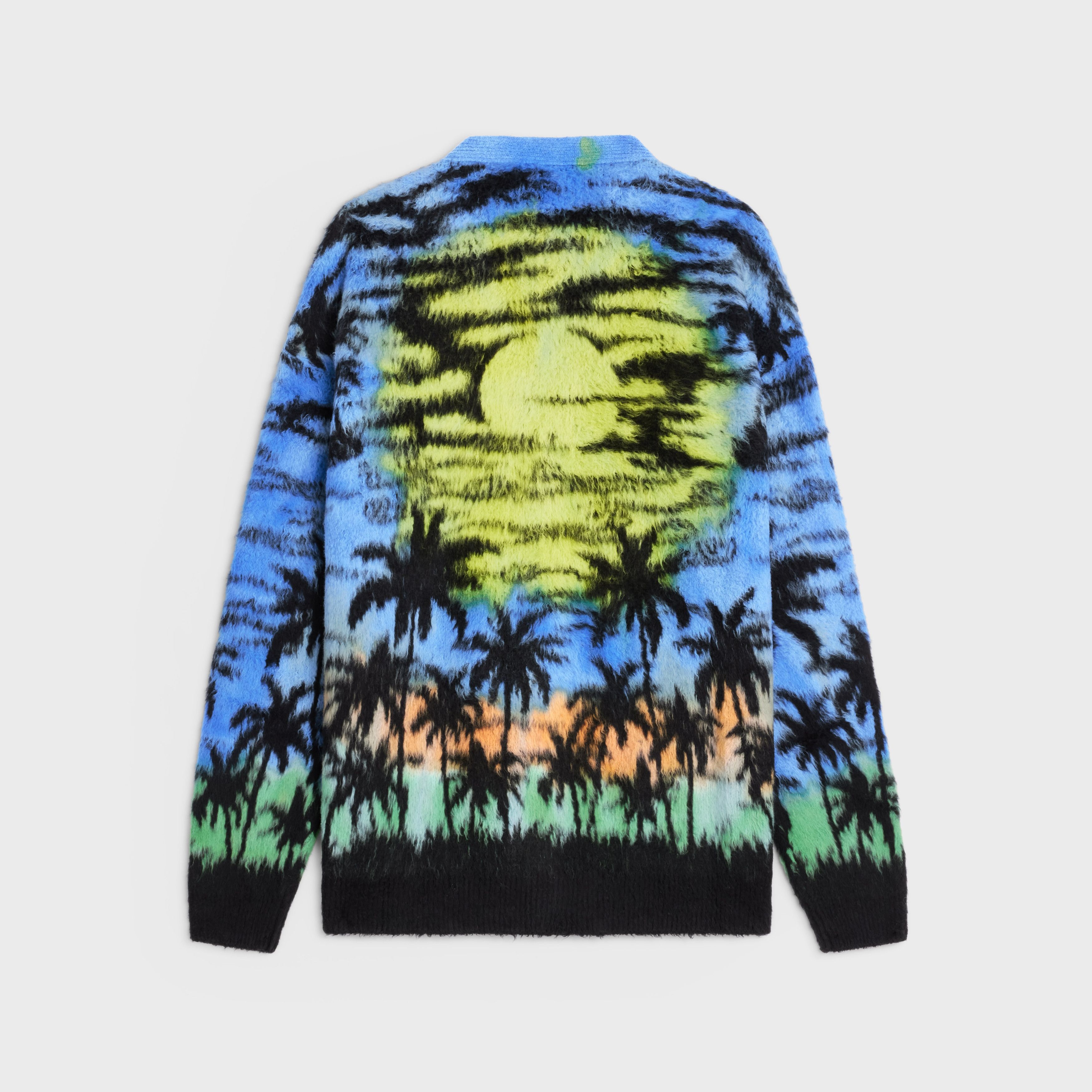 Celine o1bcso1str1124 Cotton Sunset Cardigan in Multicolor Size US L / EU 52-54 / 3 - 2 Thumbnail