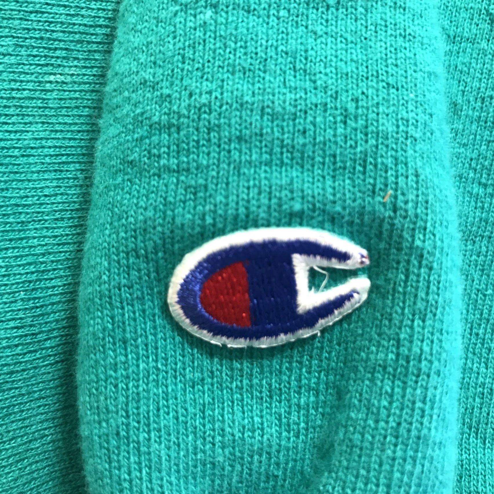 Champion VINTAGE Champion Reverse Weave Crewneck Sweatshirt XL Teal 90s Heavyweight Logo Mens Size US XL / EU 56 / 4 - 3 Thumbnail