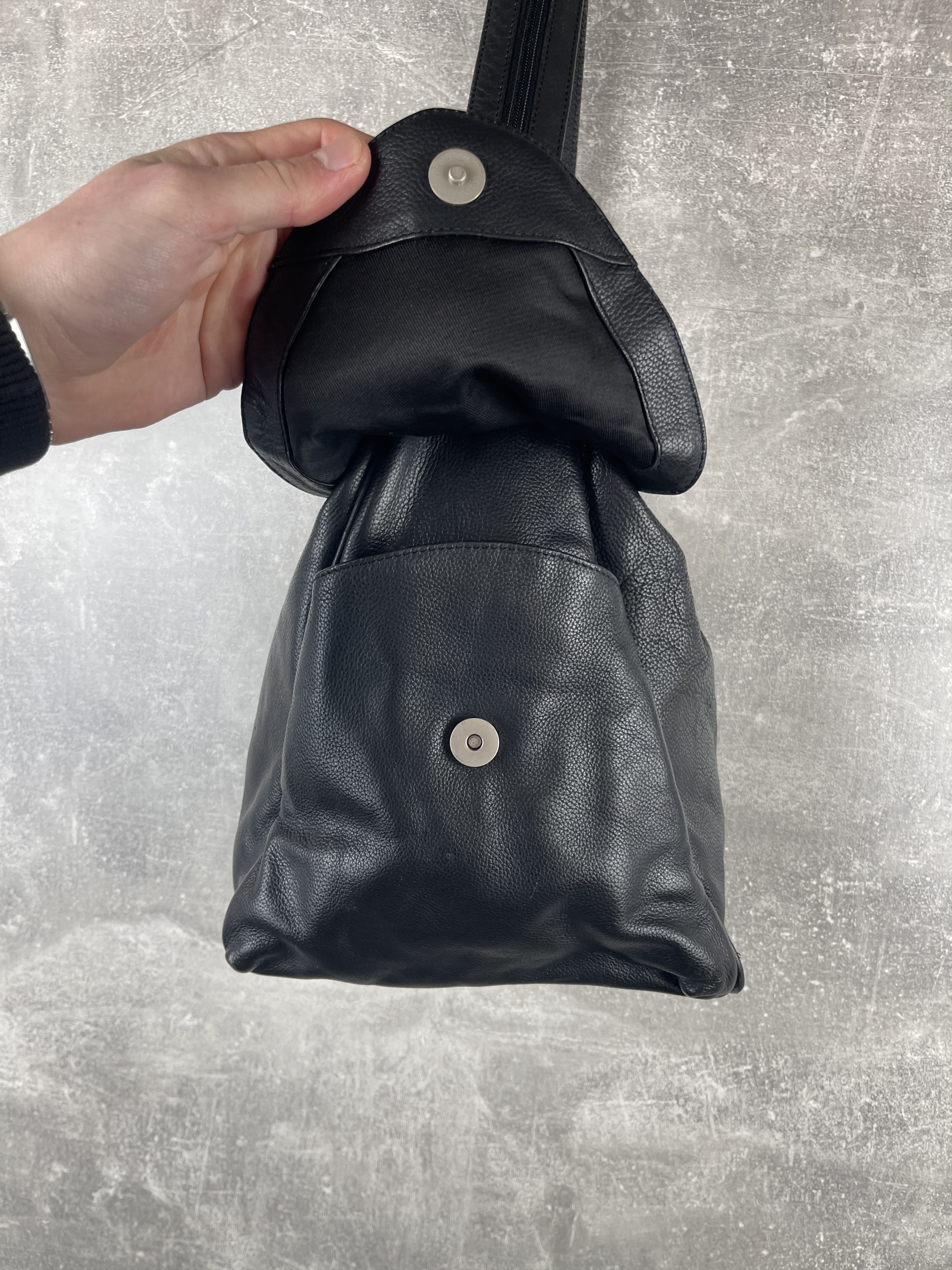 Seditionaries Artisan leather black avant garde transformer bag bacpack Size ONE SIZE - 7 Thumbnail
