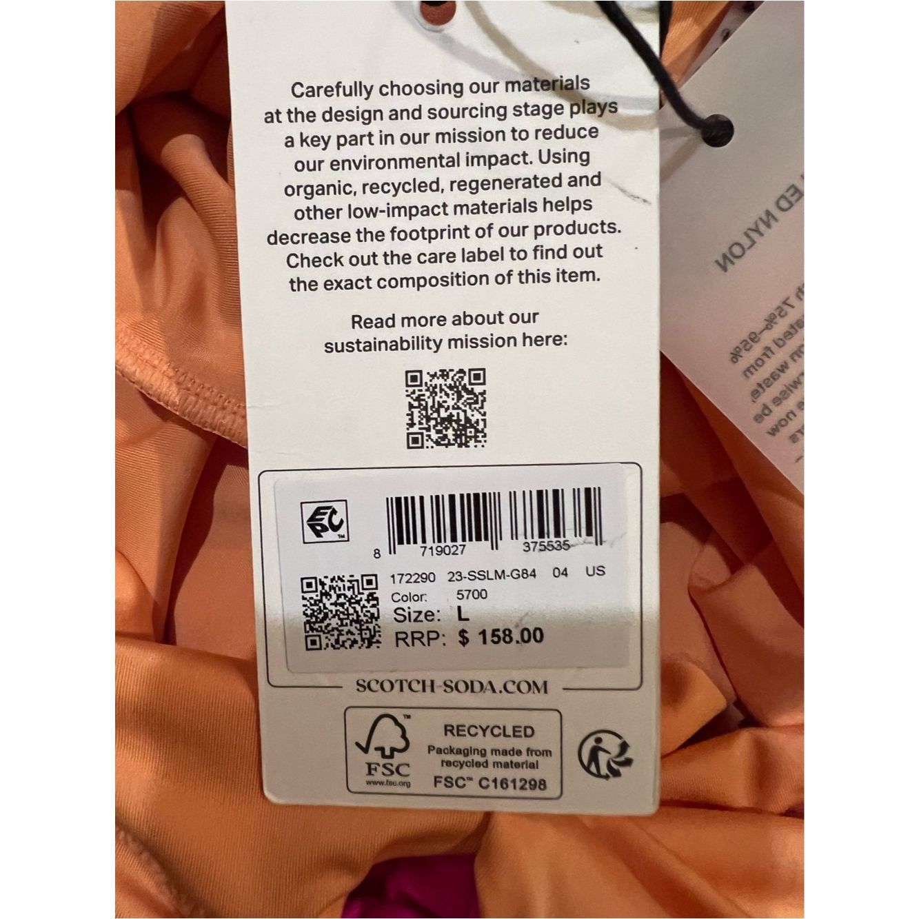 Scotch & Soda Scotch & Soda Amsterdam Cutout One Piece Swimsuit Pink Size Size L / US 10 / IT 46 - 5 Thumbnail