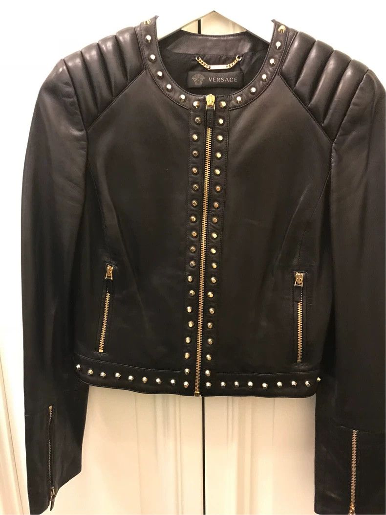 Versace Versace Women's leather clothes lambskin Size S / US 4 / IT 40 - 1 Thumbnail