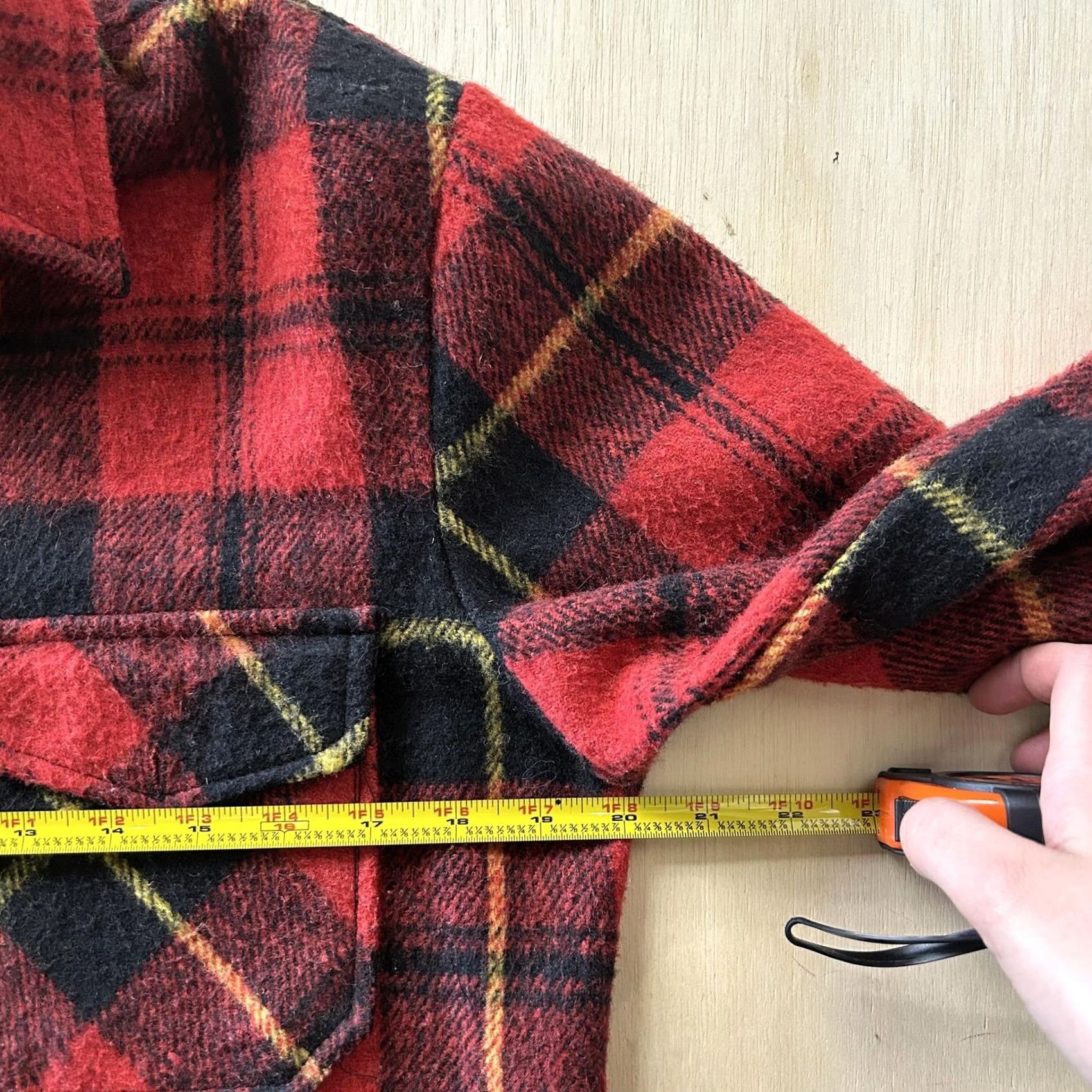 Vintage Michael Richards Red Plaid Flannel Jacket Mens Small - Linen, Button Pockets, Workwear Size US S / EU 44-46 / 1 - 3 Thumbnail