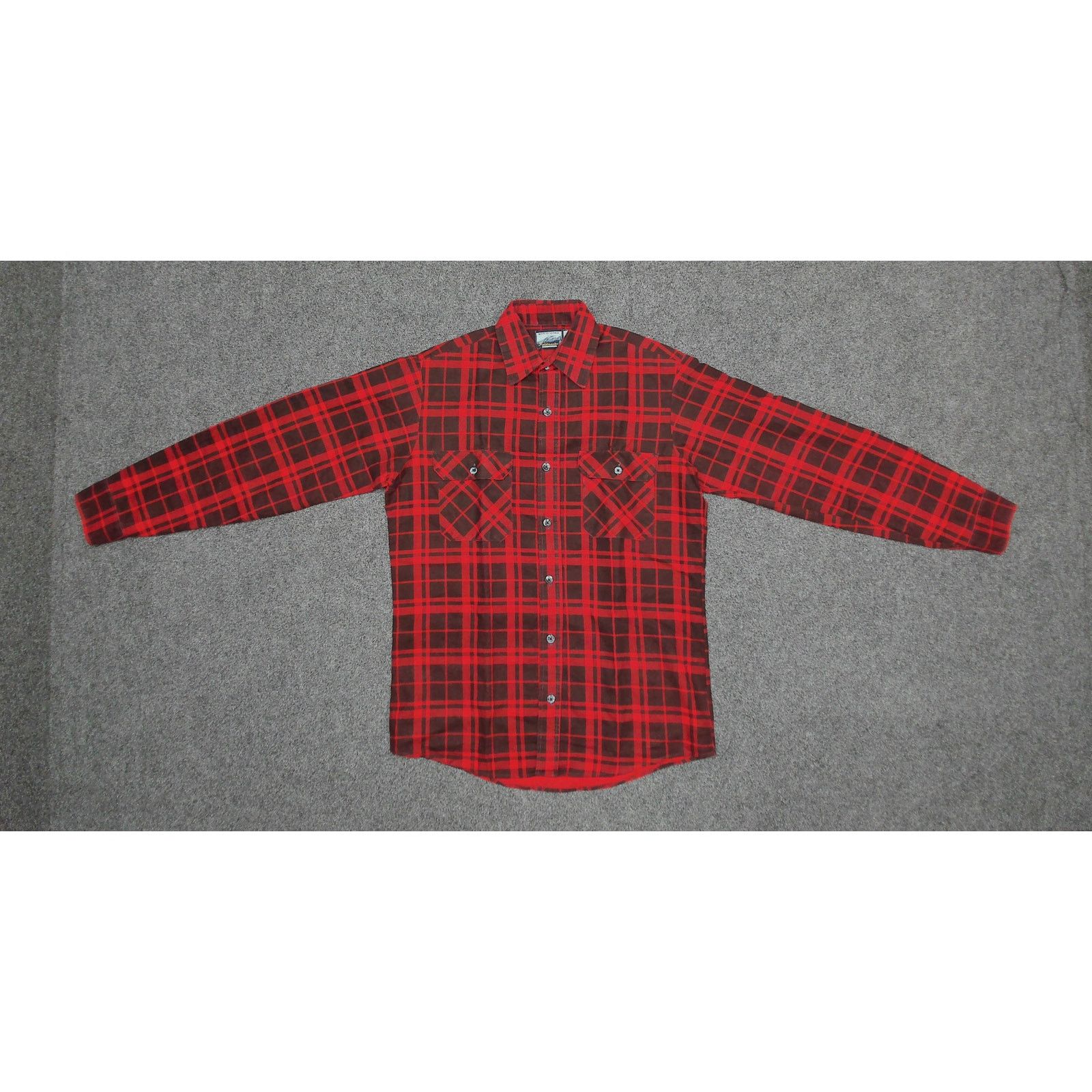 Fieldmaster Sears Vintage 80s Fieldmaster Boxy Red Plaid Flannel Shacket Size US M / EU 48-50 / 2 - 5 Thumbnail