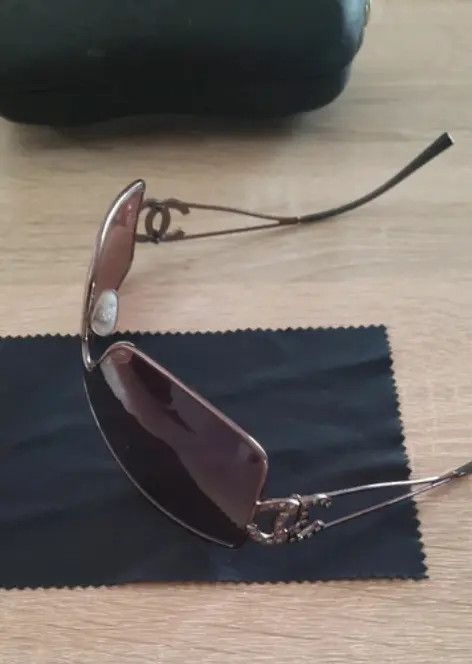 Chanel × Vintage CHANEL Sunglasses Mask Visor Rimless Ski Shield 4033 Size ONE SIZE - 3 Thumbnail