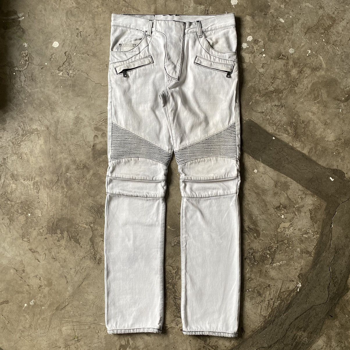 Balmain Balmain - Decarnin Era - White Dye Selvedge Biker