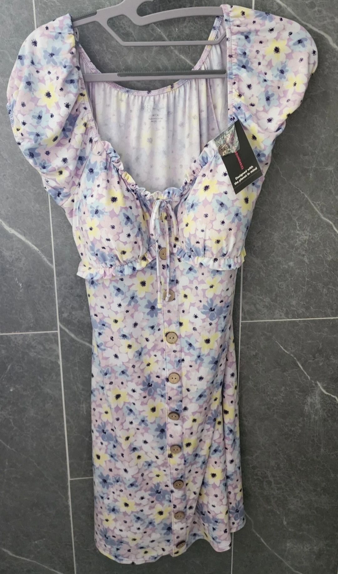 Other NWT No Boundaries Ruffle Dress Lavender Touch Floral M Size M / US 6-8 / IT 42-44 - 1 Thumbnail