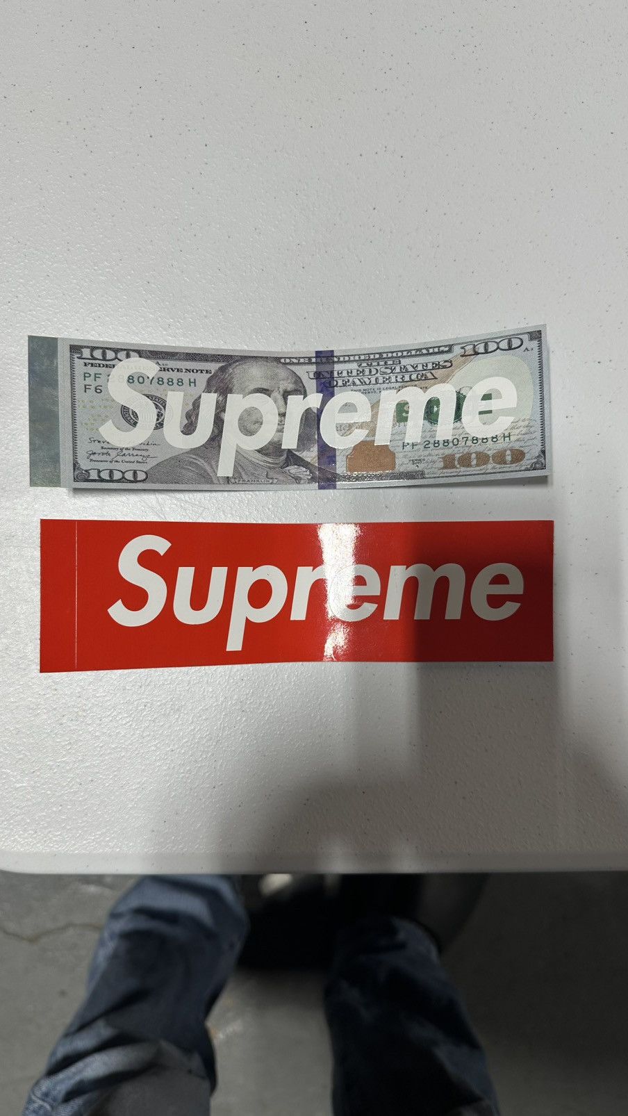 Supreme Supreme “100 Dollar Bill” Sticker Size ONE SIZE - 1 Thumbnail