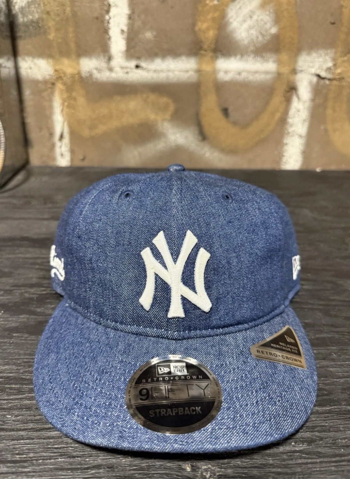 Aime Leon Dore × New Era New Era Aime Leon Dore Hat New York Yankees Denim Blue NWT Size ONE SIZE - 2 Thumbnail