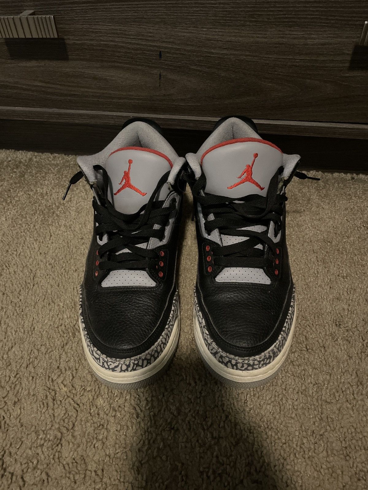 Jordan Brand × Nike Air Jordan 3 Retro OG ‘Black’ Cement 2018 Size US 12 / EU 45 - 1 Thumbnail
