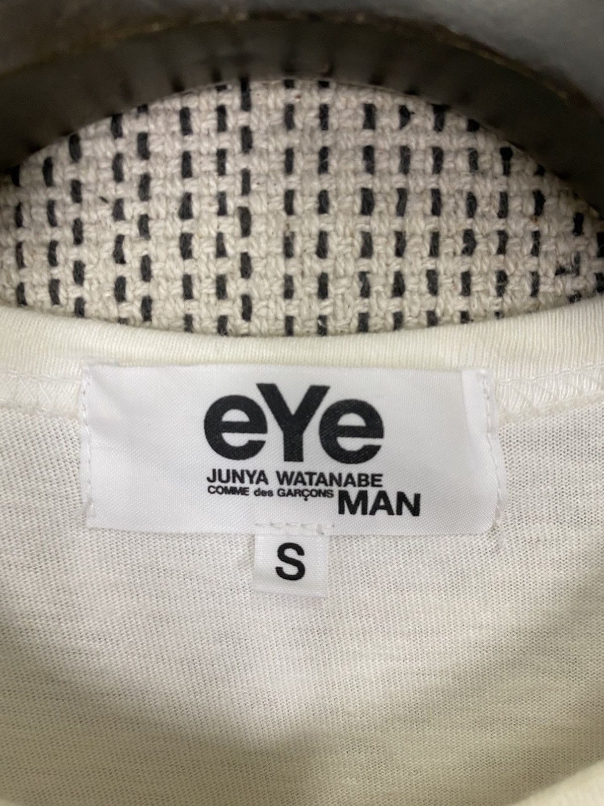 Comme des garcons x junya watanabe eye tshirt spell out