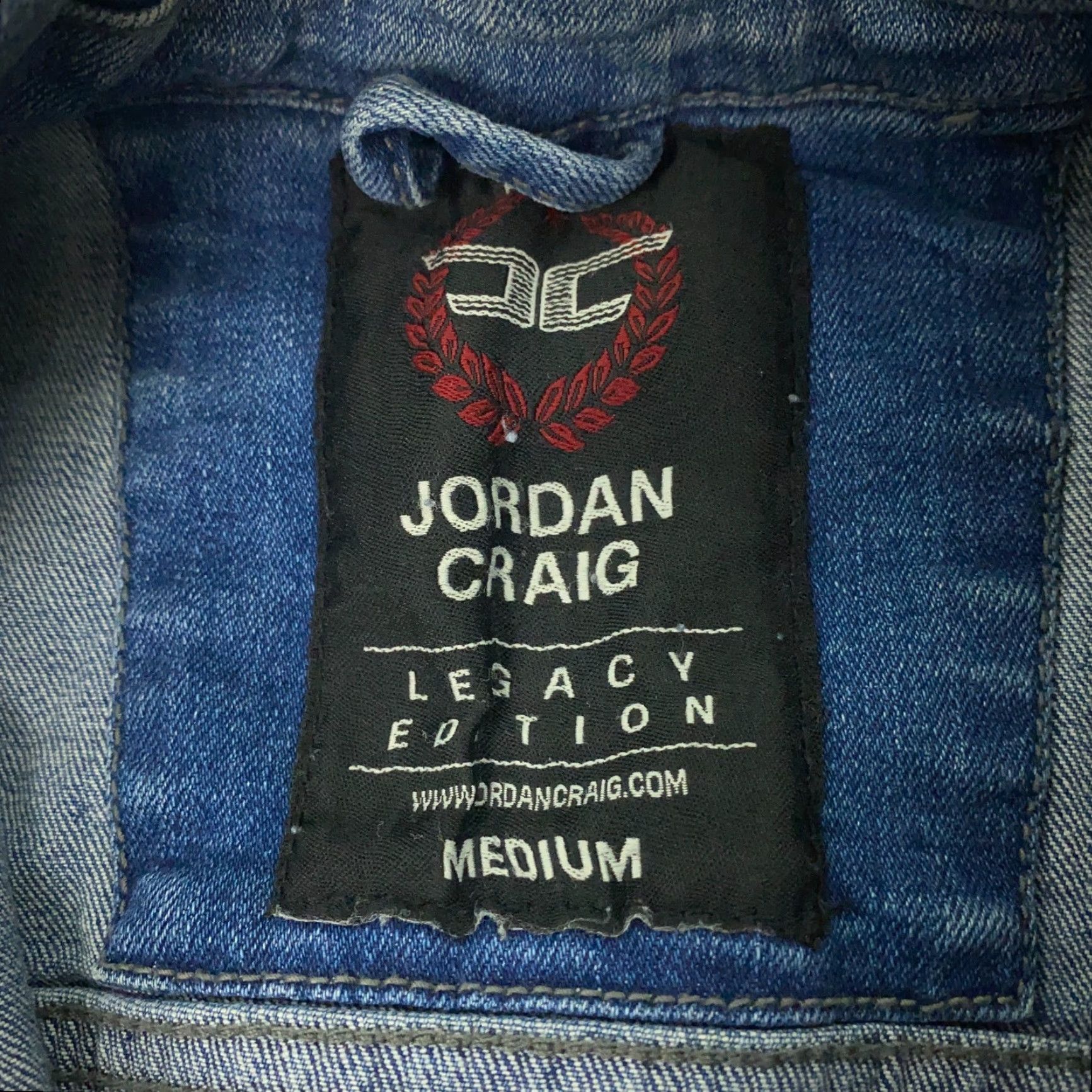 Jordan Craig VINTAGE Jordan Craig Denim Jacket Men Medium Blue Faded Distressed Biker Grunge 90s Casual Size US M / EU 48-50 / 2 - 4 Thumbnail