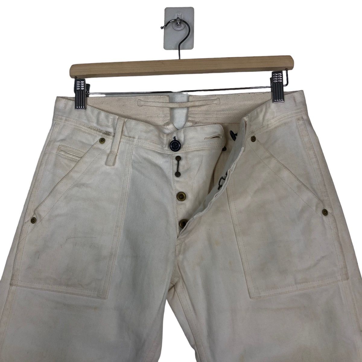 Japanese Brand 🔥Vintage Bush Pants Denim Chore LeFrude Japan Issey Miyake Size US 32 / EU 48 - 11 Thumbnail