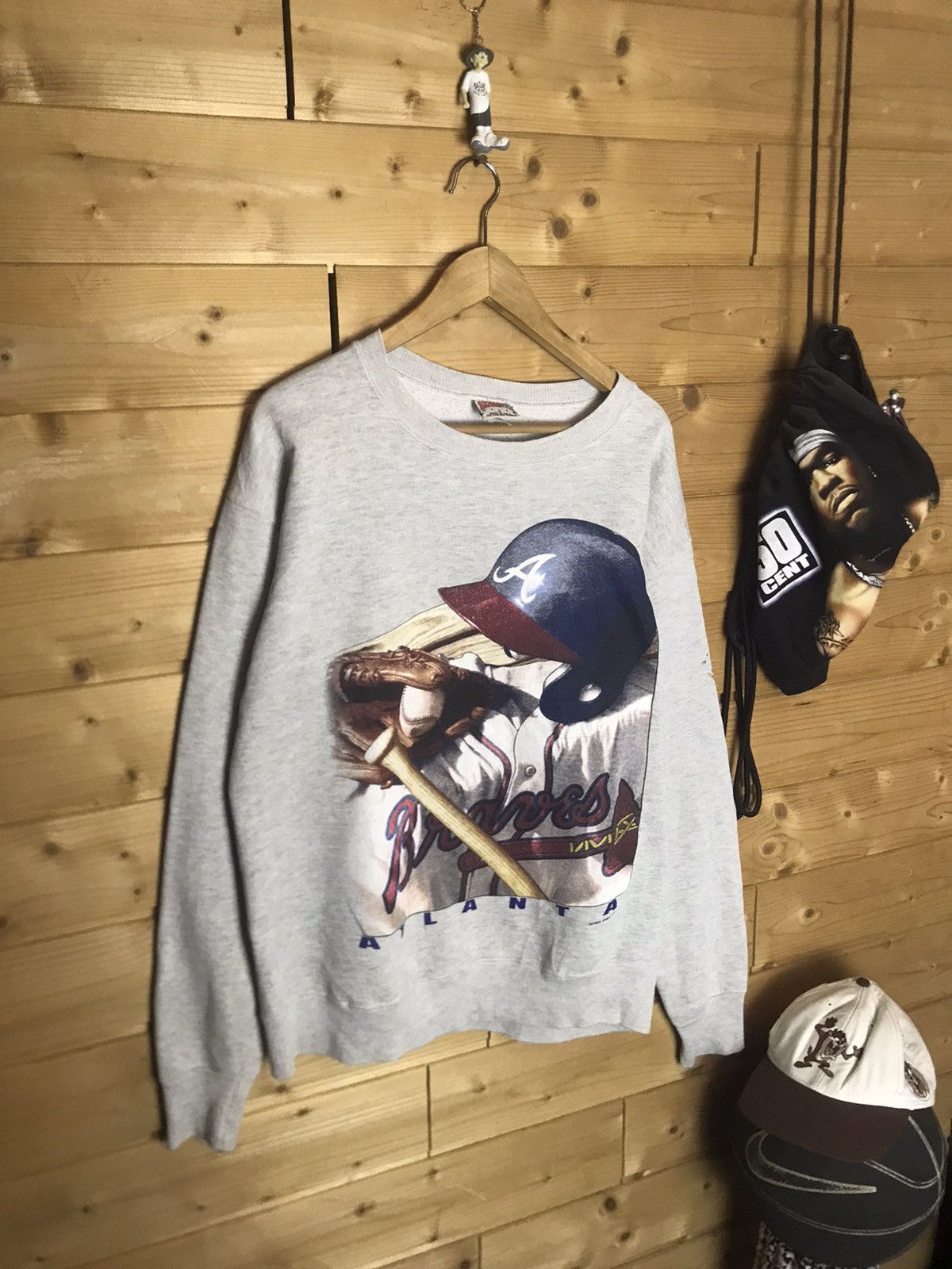 MLB 1997 Vintage Nutmeg MLB Atlanta Braves sweatshirt Size US M / EU 48-50 / 2 - 1 Thumbnail