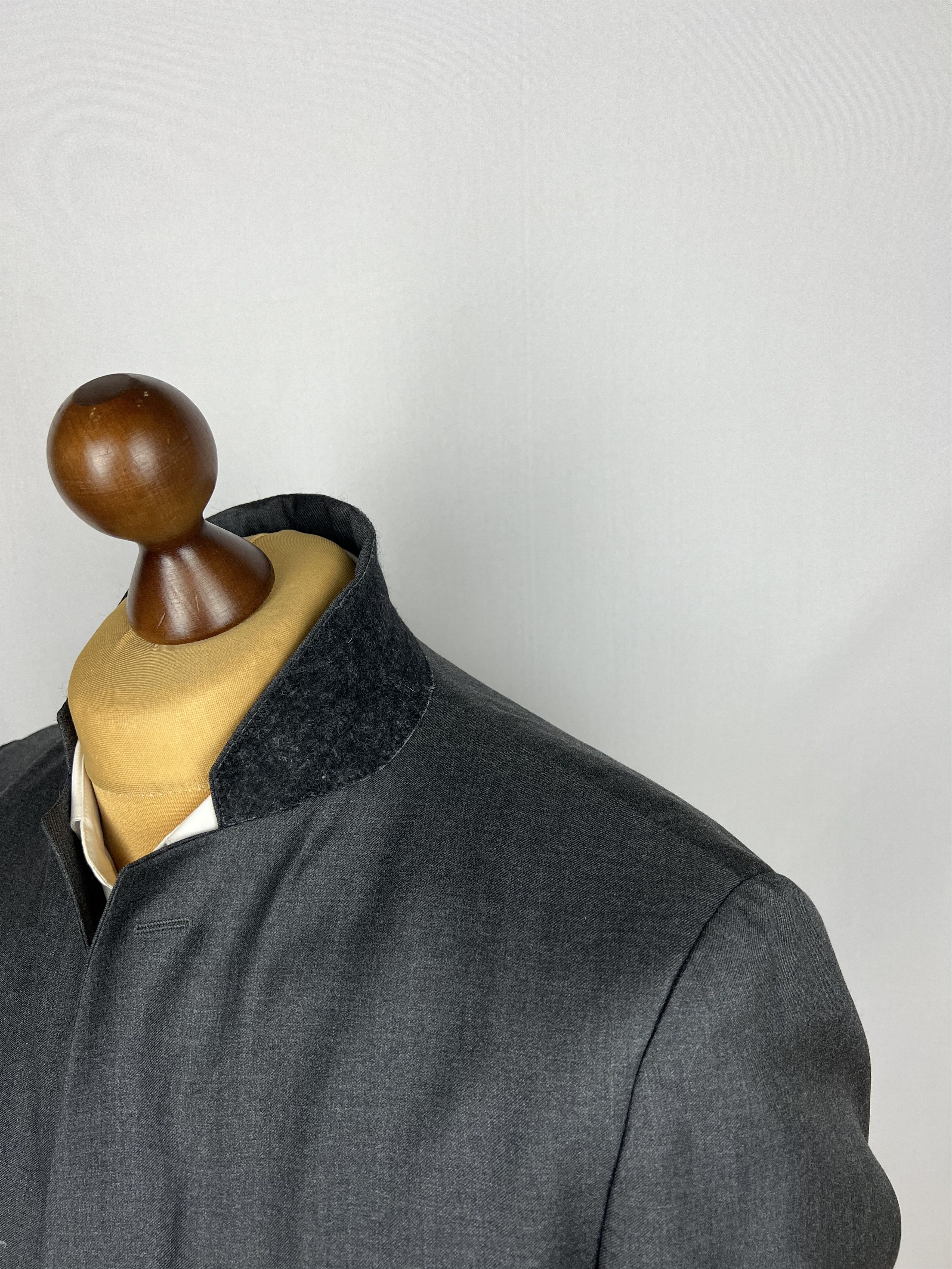 Vitale Barberis Canonico ALEXANDER SACHS 100% Wool Solid 2 Piece Suit Size 42R - 6 Thumbnail