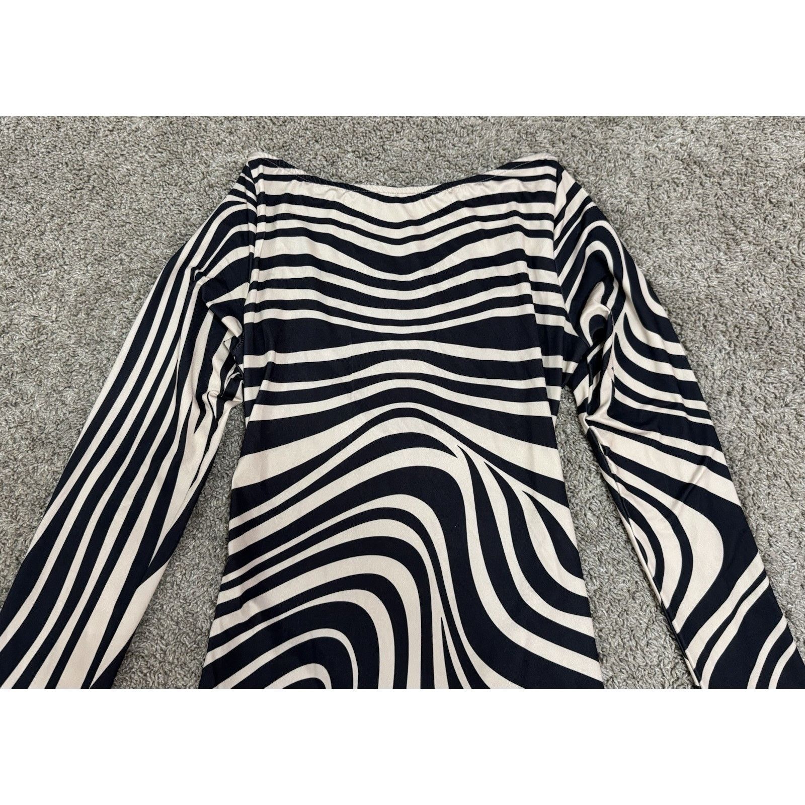 Dolls Kill Dolls Kill JADED London Warped Lines Backless Mini Dress 10 Size L / US 10 / IT 46 - 4 Thumbnail