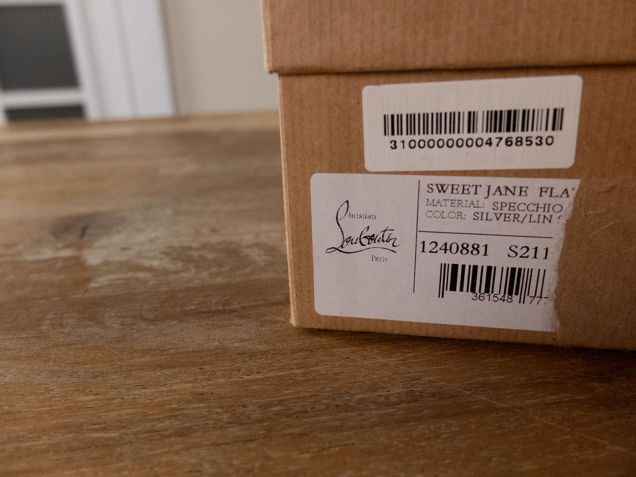 Christian Louboutin CHRISTIAN LOUBOUTIN Sweet Jane metallic ballet flats Size US 11 / IT 41 - 14 Thumbnail