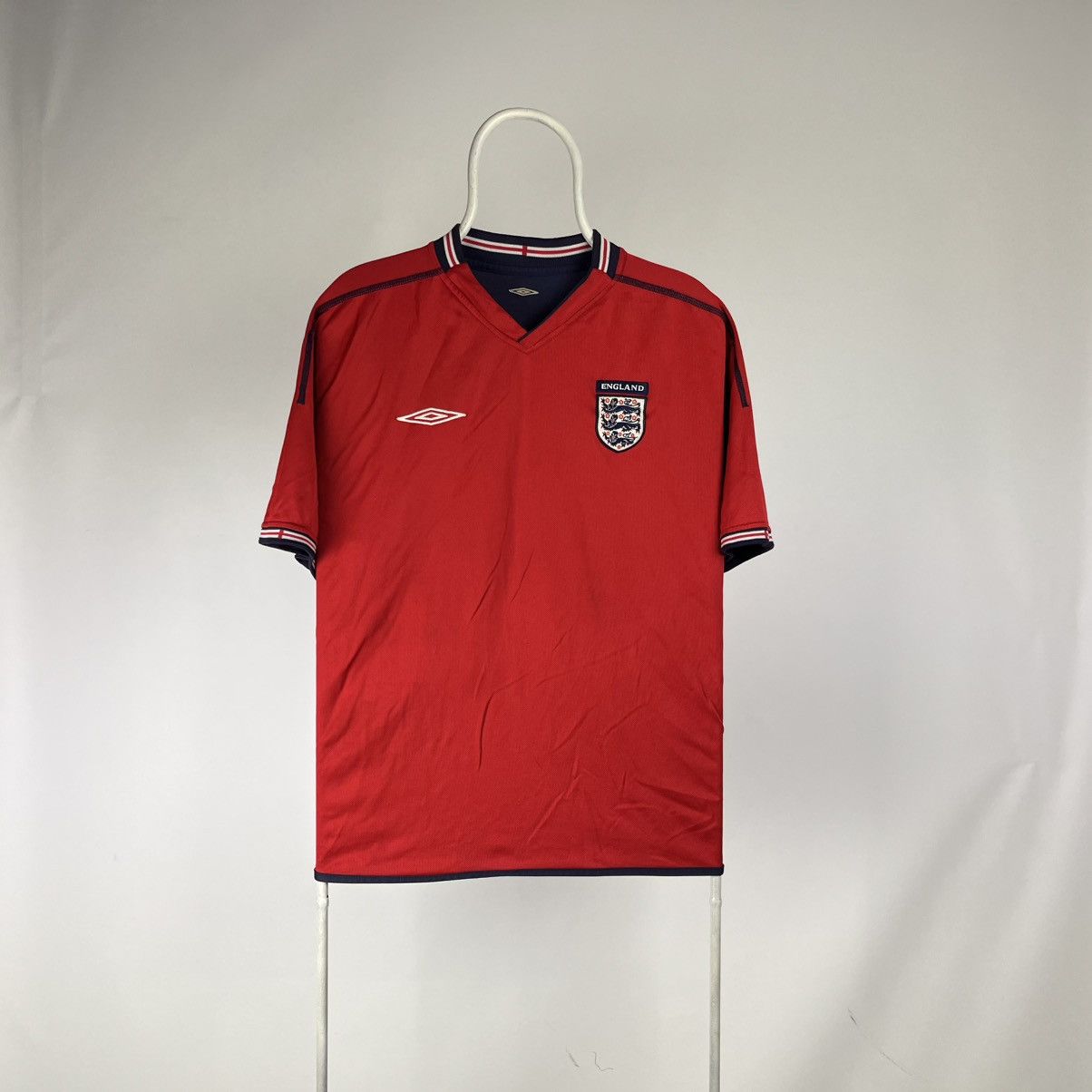 Umbro Vintage 2002 2004 England Umbro 2 in 1 Reversible Shirt Size US XL / EU 56 / 4 - 3 Thumbnail