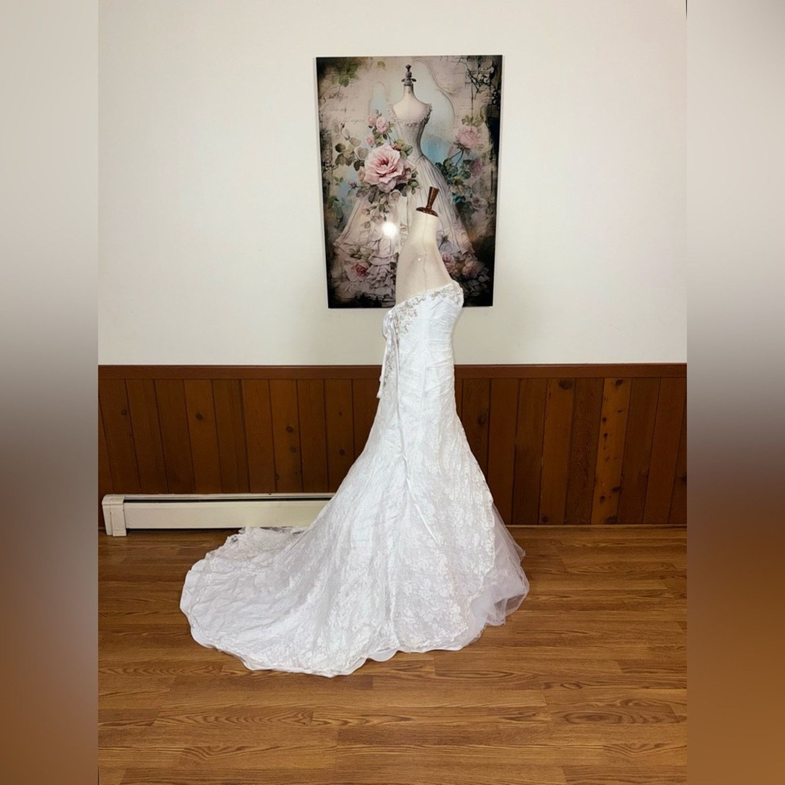 Other Beautiful David’s Bridal Lace Wedding Gown Size M / US 6-8 / IT 42-44 - 5 Thumbnail
