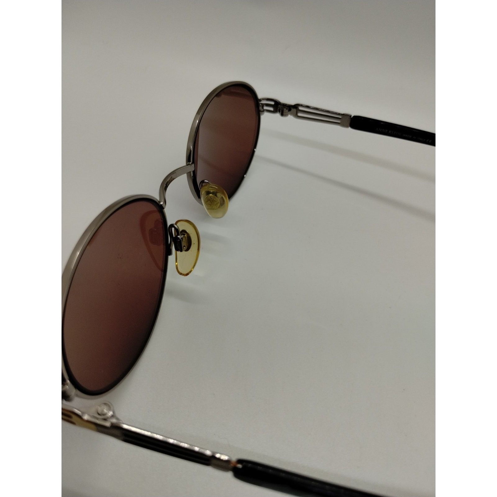 Anne Klein Anne Klein Eyeglass Frames 2002 Gunmetal Gray Frame Size ONE SIZE - 6 Thumbnail