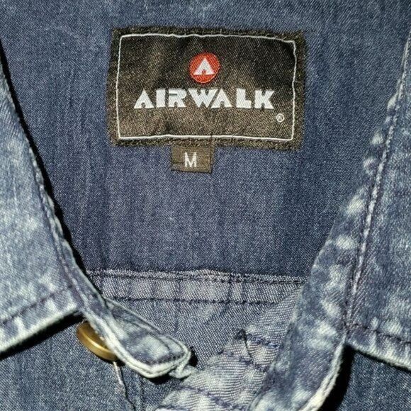 Airwalk Airwalk Stretch Sz. M Cloud Blue Jean Short Sleeve Full Butt Size M / US 6-8 / IT 42-44 - 5 Thumbnail