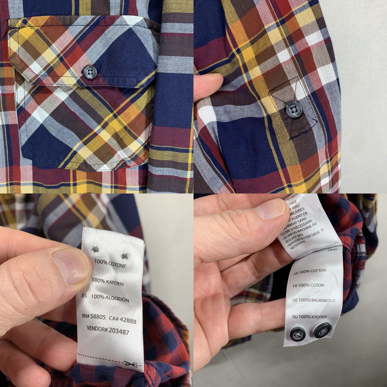Vintage VINTAGE True Nation Men's Shirt 2XLT Long Sleeve Plaid Cotton Casual Workwear Seasonal Size US XXL / EU 58 / 5 - 8 Thumbnail