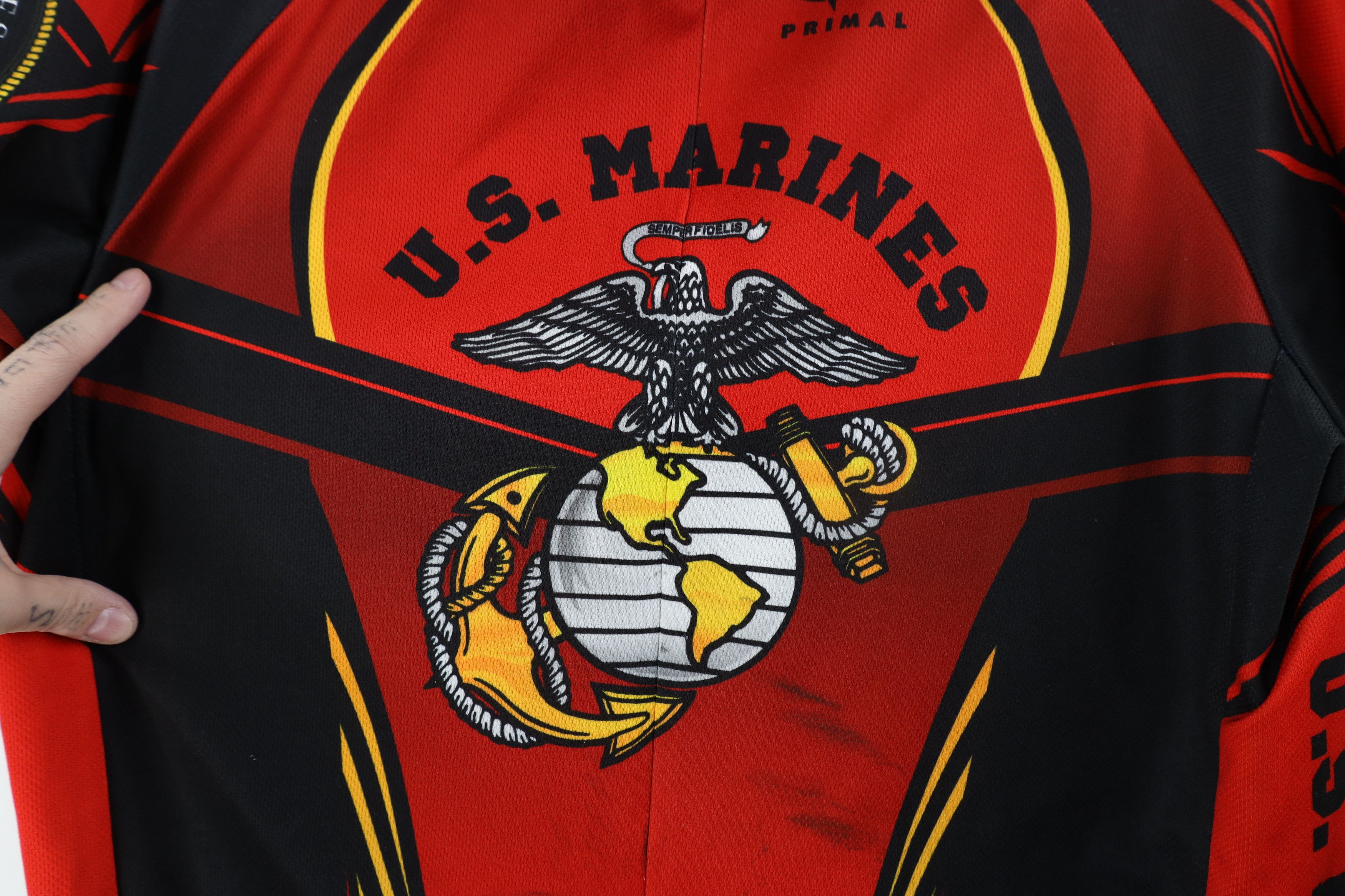 Vintage Vintage Primal All Over Print Marines Bicycle Cycling Jersey Size US L / EU 52-54 / 3 - 8 Thumbnail