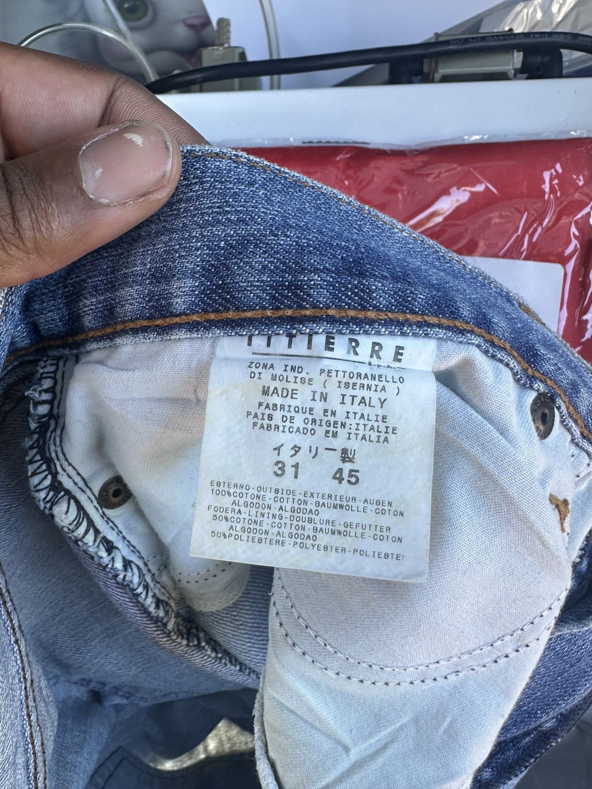 Dolce & Gabbana Dolce Gabbana Printed Denim in Light Wash Size US 31 - 7 Thumbnail