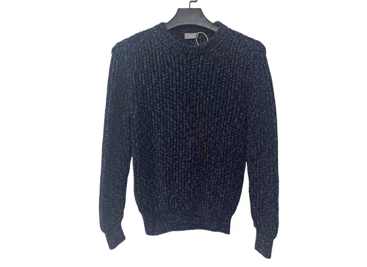Dior Dior Homme Navy Blue Knit Sweater J31 Size US S / EU 44-46 / 1 - 1 Thumbnail