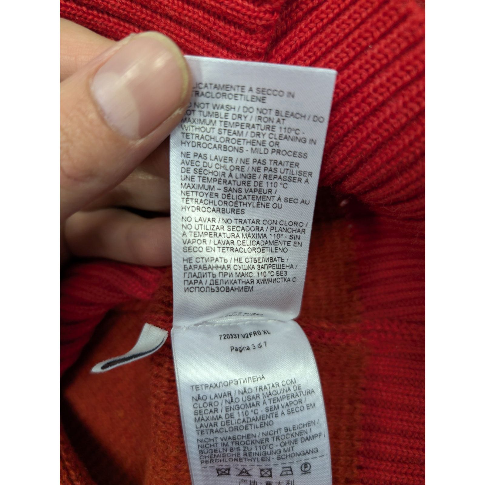 Bottega Veneta o1rshd1 MW Dry Wool Knitwear Sweater in Firework Size US XL / EU 56 / 4 - 17 Thumbnail