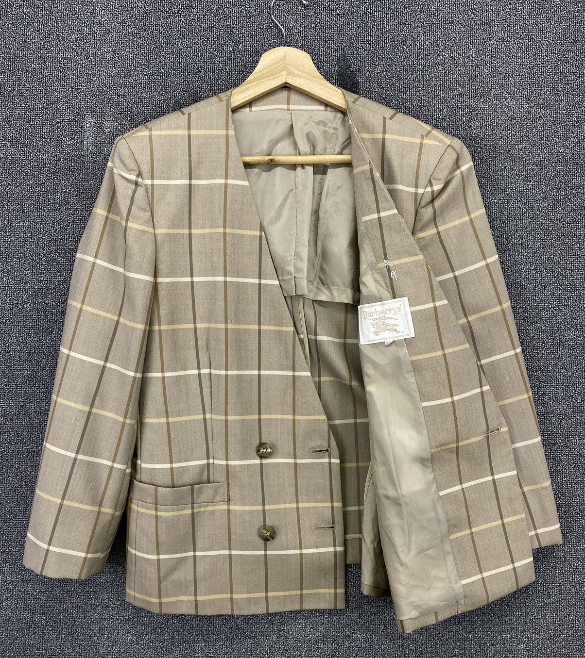 Burberry Vintage Burberry Shadows Plaid Checkered Coat Jacket Size M / US 6-8 / IT 42-44 - 6 Thumbnail
