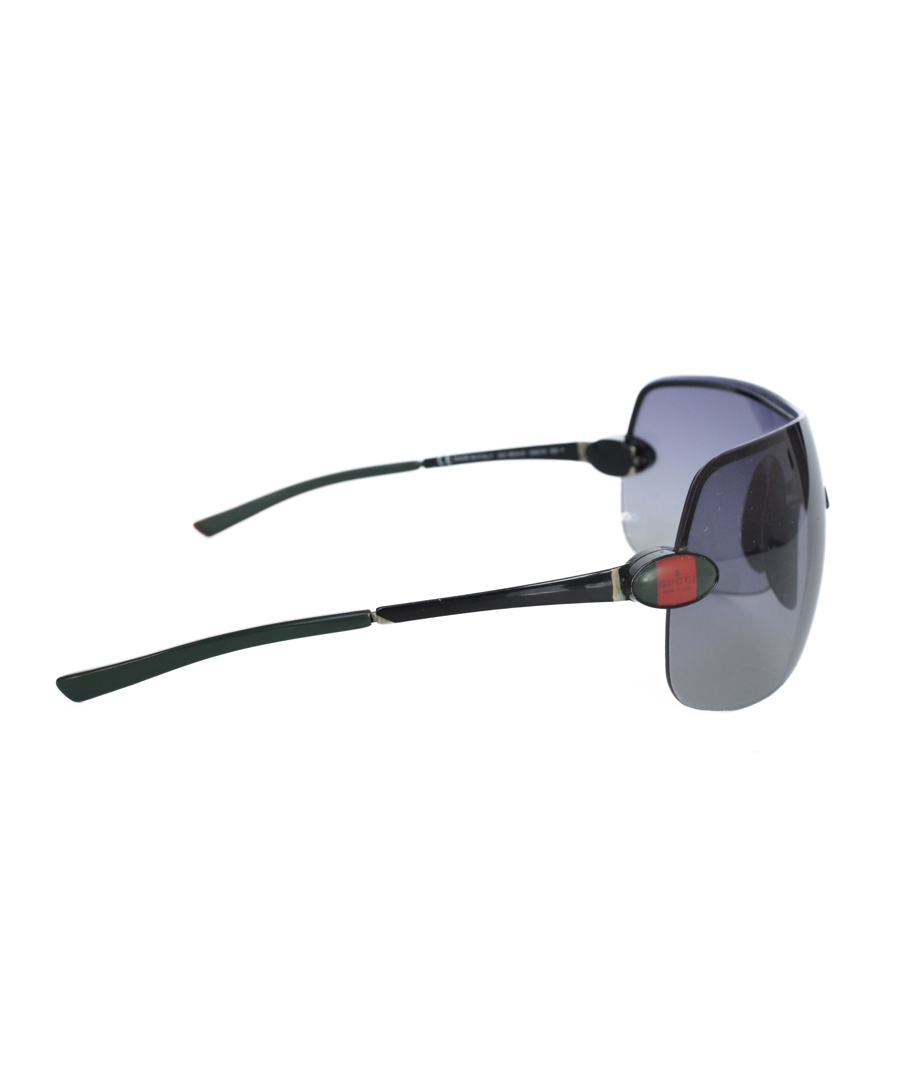 Gucci GUCCI Sunglasses Black Logo Purple Shield Sport Mask 1854 Size ONE SIZE - 5 Thumbnail