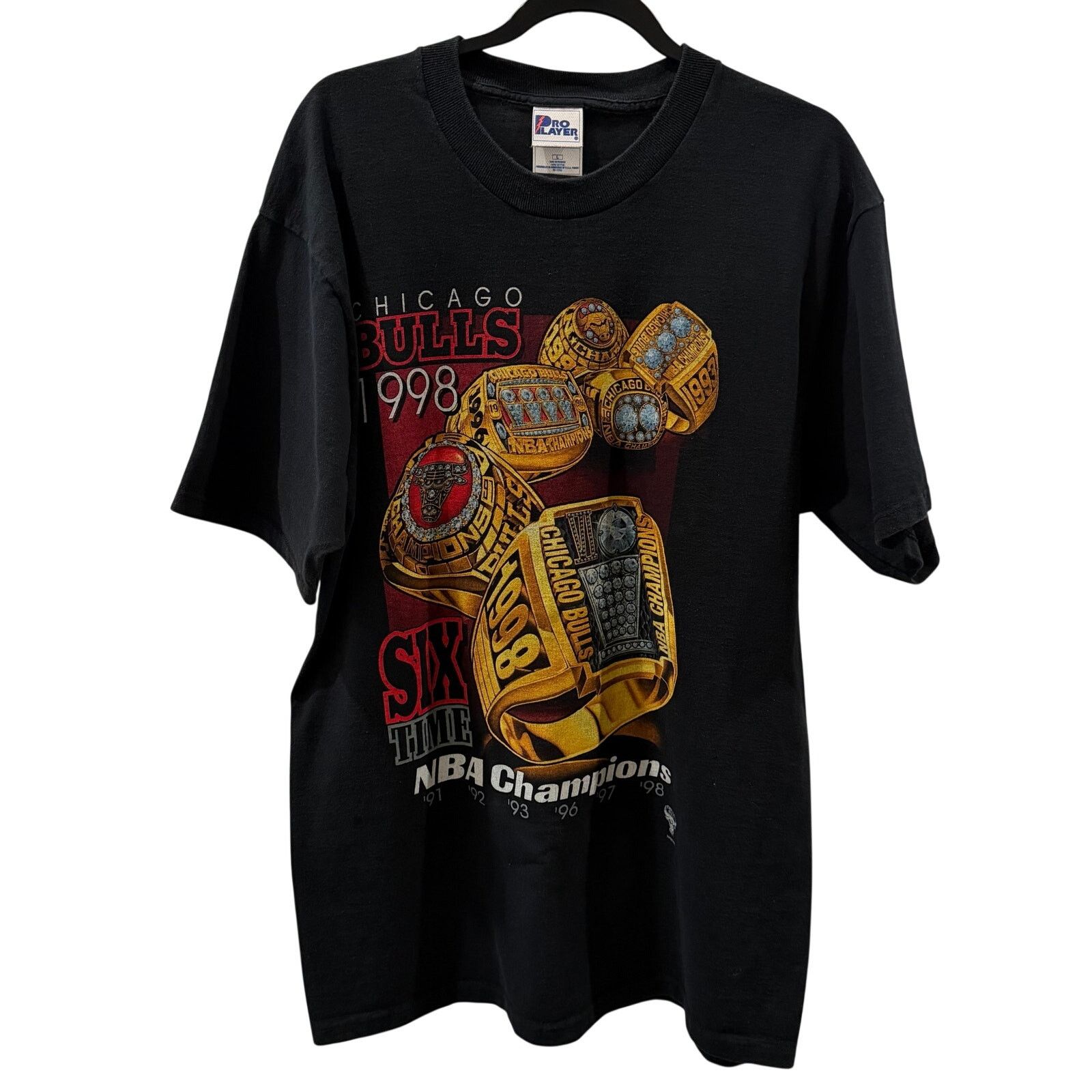 Pro Player Vintage 90s Chicago Bulls Champions Tee Pro Player Large Size US L / EU 52-54 / 3 - 3 Thumbnail