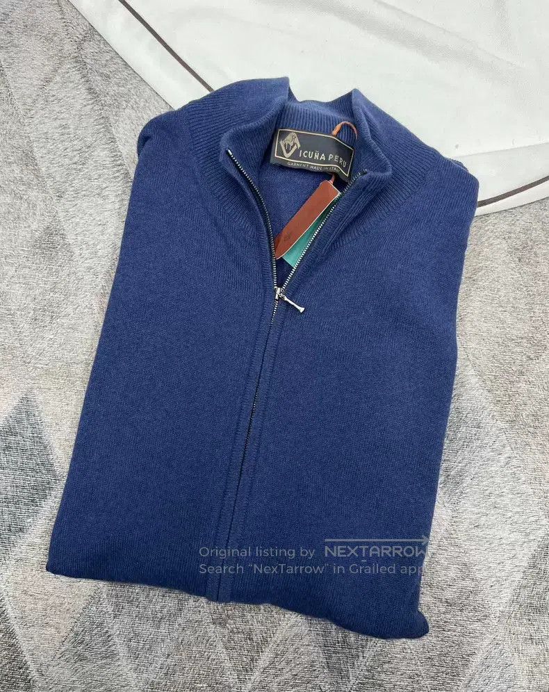 Loro Piana Loro Piana Vicuña Knit Jacket, 100% Vicuña Size US L / EU 52-54 / 3 - 7 Thumbnail
