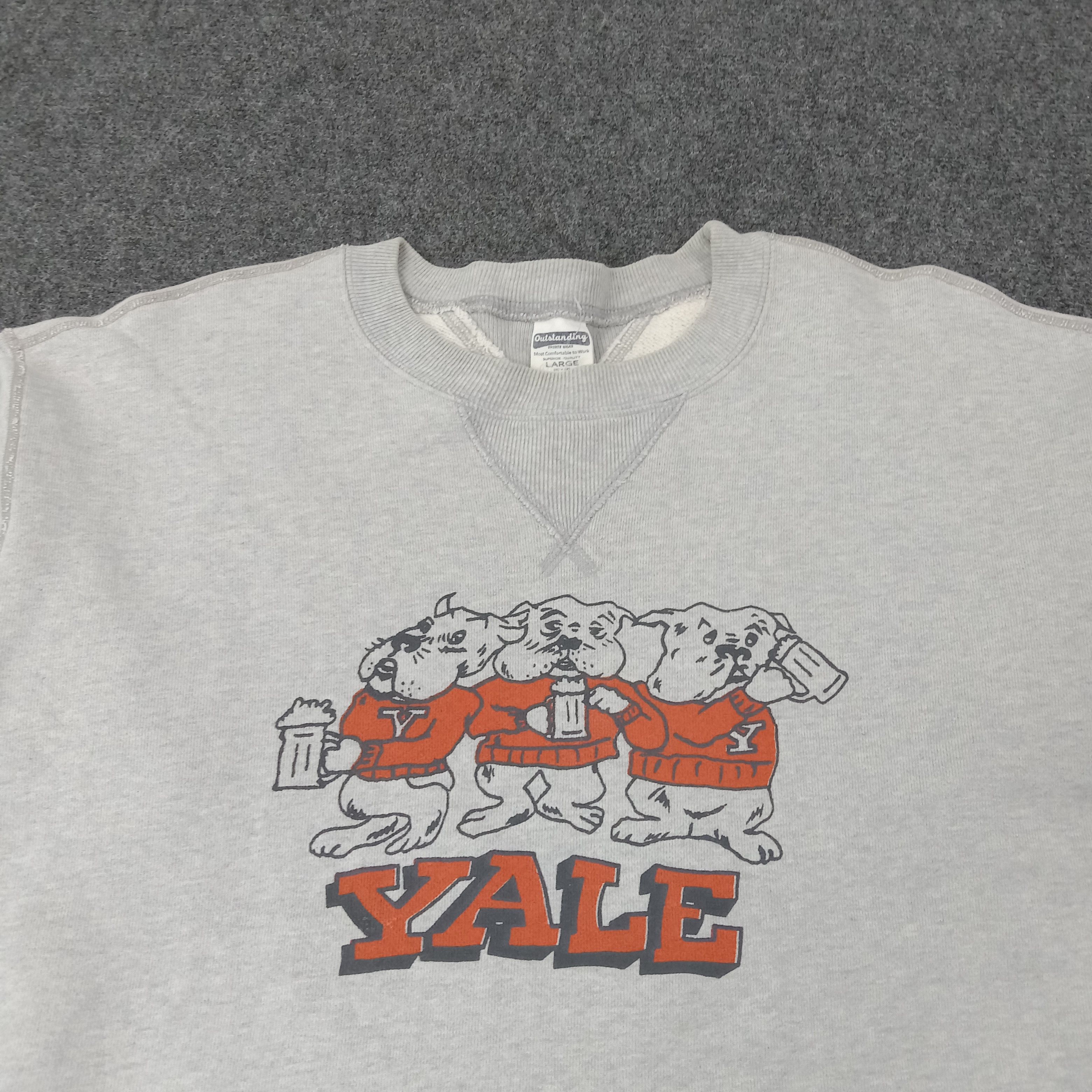 Vintage Bulldog Yale American University Sweatshirt C261N15 Size US L / EU 52-54 / 3 - 2 Thumbnail