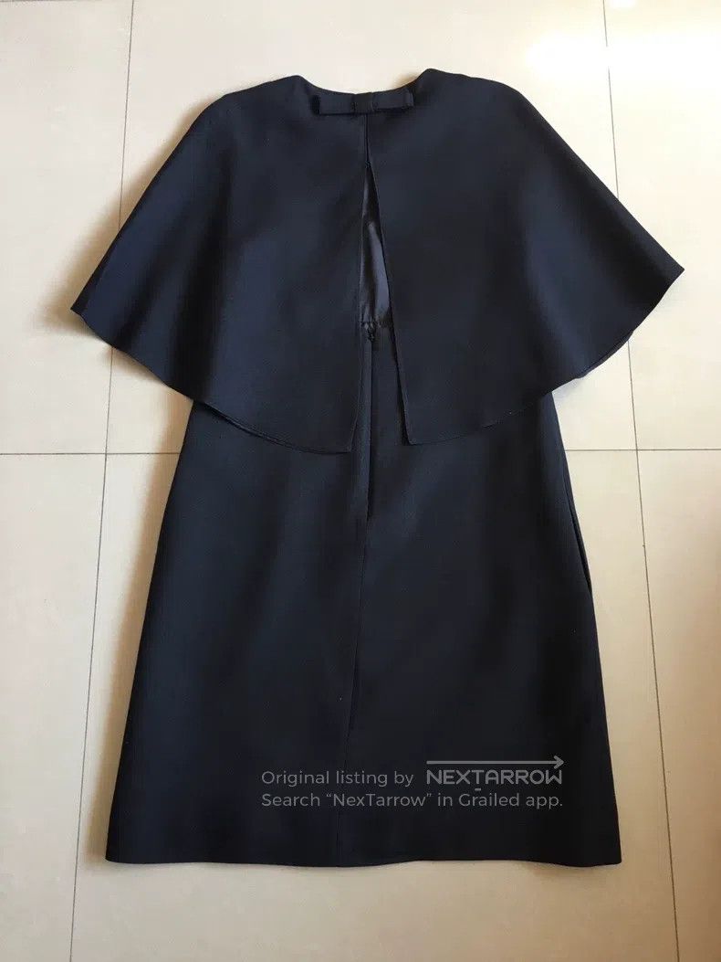 Valentino Valentino Black silk wool blend dres Size L / US 10 / IT 46 - 4 Thumbnail